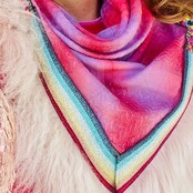 Bufanda original  Large de Izuskan con tibet.