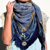 Izuskan sjaal model Madame de Rosa