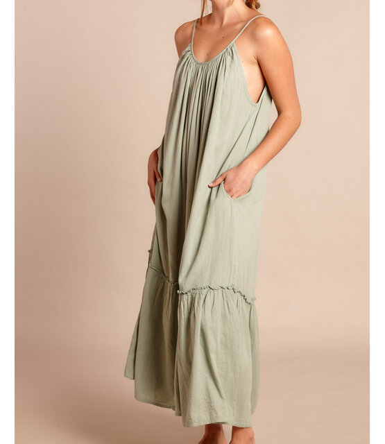 Vestido Largo Honolulu Seagreen