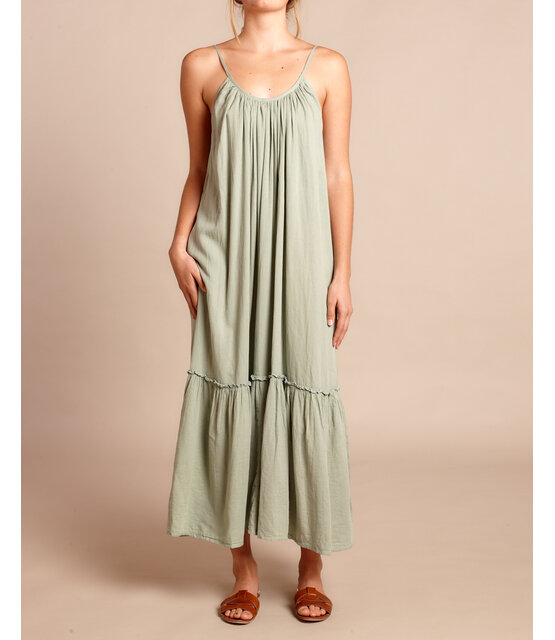 Vestido Largo Honolulu Seagreen