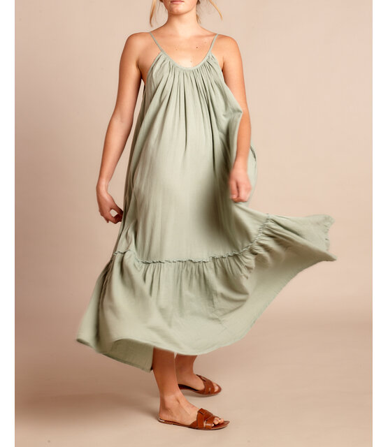 Vestido Largo Honolulu Seagreen
