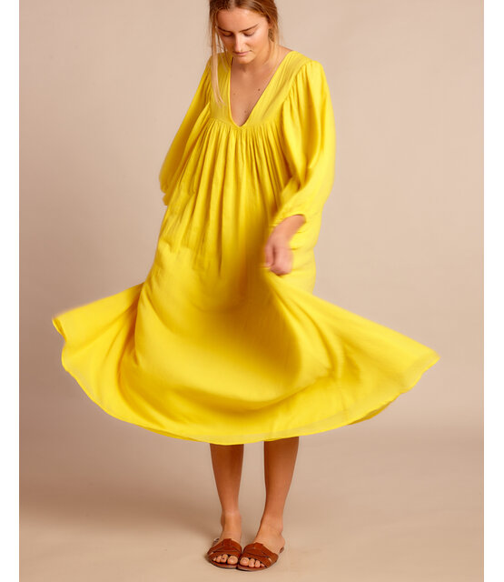 Lange Jurk Bondi  yellow