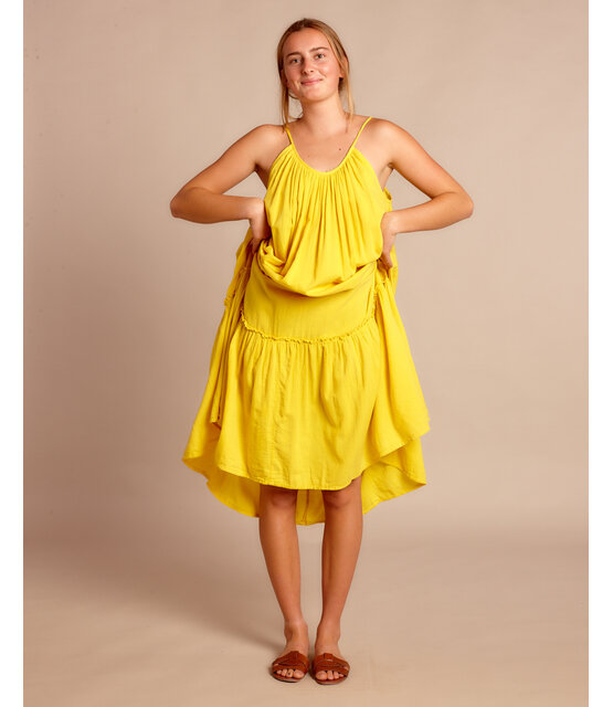 Langes Kleid Honolulu Yellow