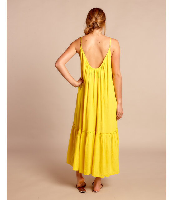 Vestido Largo Honolulu Yellow