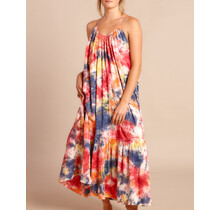 Langes Kleid Honolulu Tie dye Multi