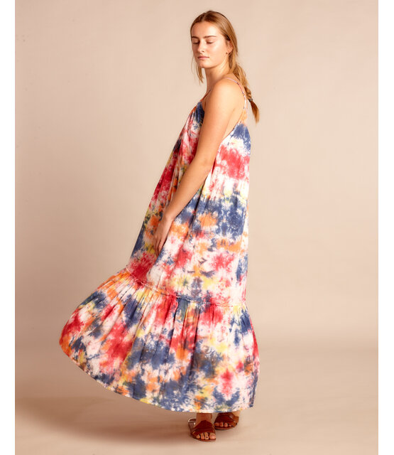 Langes Kleid Honolulu Tie dye Multi Langes Kleid Honolulu Tie dye Multi