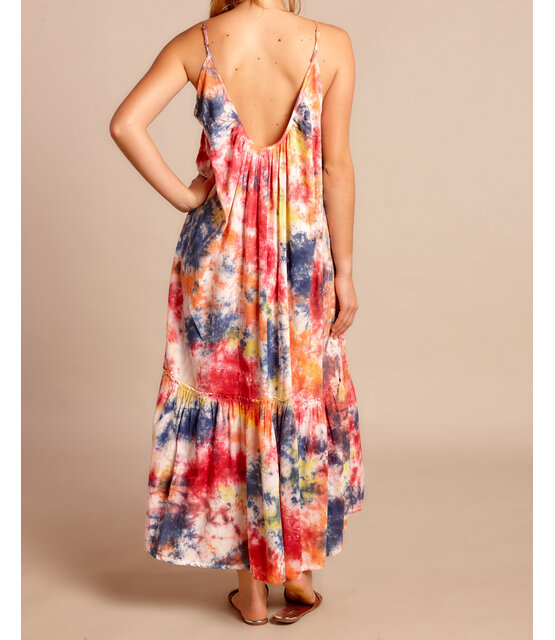 Vestido Largo Honolulu Tie dye Multi