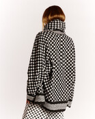 Kimono jacket black white