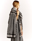 Kimono-Jacke black white