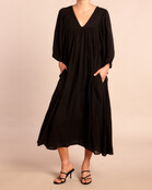 Langes Kleid Bondi Schwarz Langes Kleid Bondi Schwarz