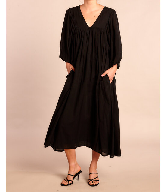 Langes Kleid Bondi Schwarz Langes Kleid Bondi Schwarz