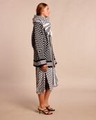 Kimono-Jacke black white