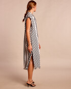 kaftan Jurk white black