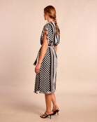 kaftan Vestir Black white