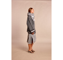 Pañuelo grande Izuskan tejido en jacquard bicolor