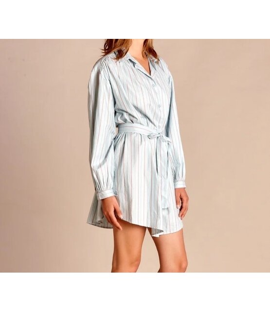 Bluse Summer  Gestreifte  Blue Pink