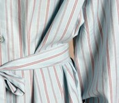 Blouse Summer  Striped  Blue pink