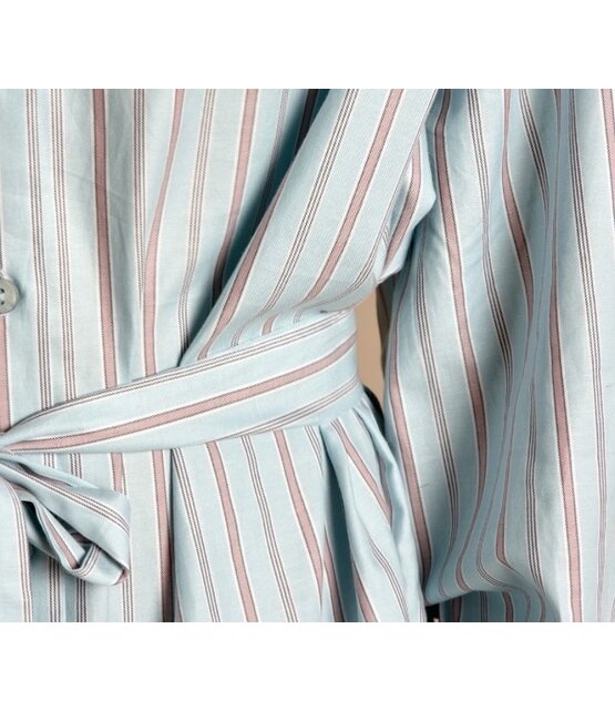 Blouse Summer  Striped  Blue pink