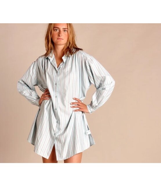 Blusa Summer De Rayas  Blue pink