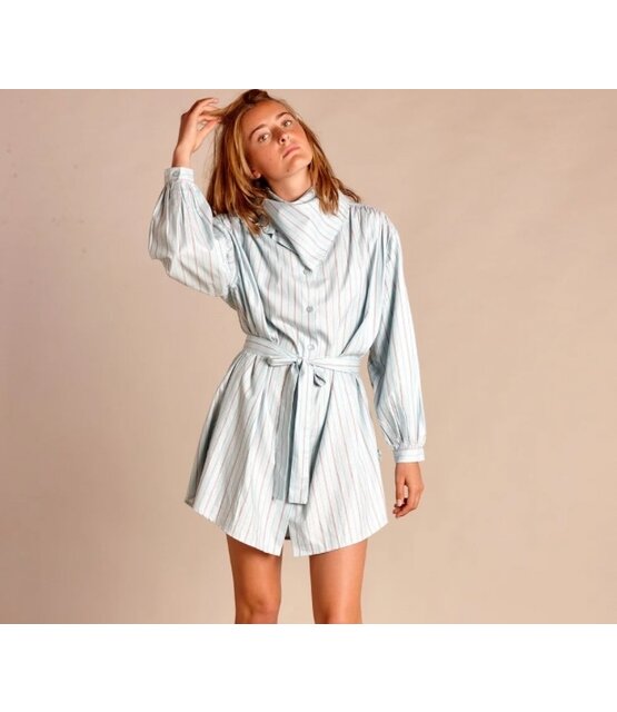 Blusa Summer De Rayas  Blue pink