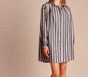 Bluse Summer  Gestreifte  Grey pink