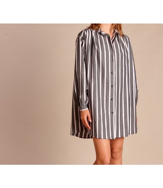 Bluse Summer  Gestreifte  Grey pink