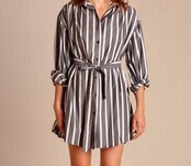 Blouse Summer  Striped  Grey pink