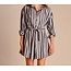 Izuskan Bluse Summer Gestreifte Grey pink