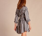 Bluse Summer  Gestreifte  Grey pink