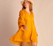 Kurzes Kleid Suzi Inka-Gold