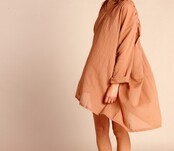 Kurzes Kleid Suzi Mokka-Mousse