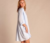 Vestido Corto Suzi Azul Lavanda