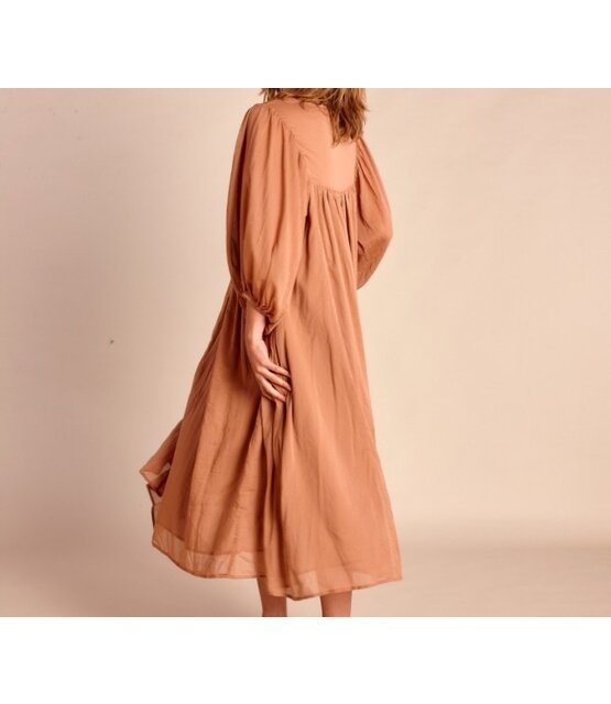 Langes Kleid Bondi Mocha Mousse