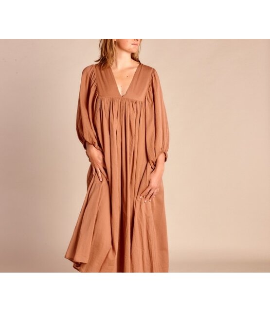 Langes Kleid Bondi Mocha Mousse