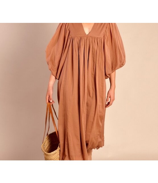 Langes Kleid Bondi Mocha Mousse