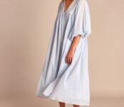 Lange Jurk Bondi Lavendelblauw Lange Jurk Bondi Lavendelblauw