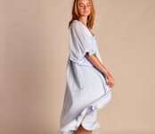 Lange Jurk Bondi Lavendelblauw Lange Jurk Bondi Lavendelblauw