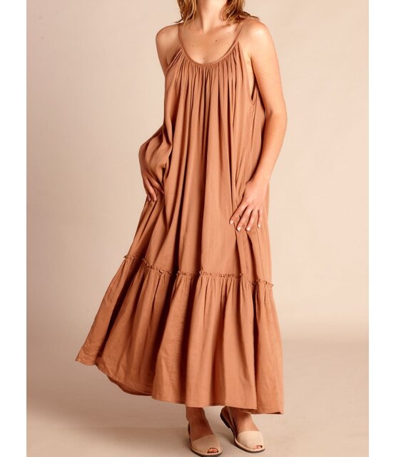 Langes Kleid  Honolulu Mocha Mousse