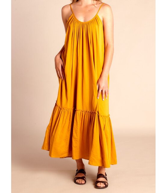 Langes Kleid Honolulu Inka-Gold