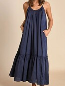 Vestido Largo Honolulu  Midnight Blue