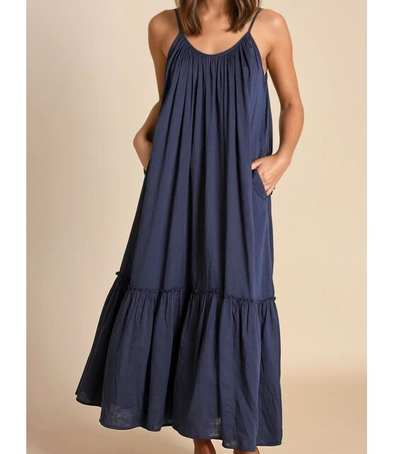 Vestido Largo Honolulu  Midnight Blue
