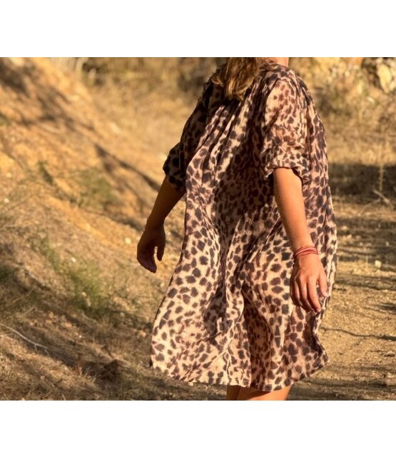 Kurzes Kleid Suzi Leopard