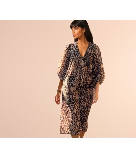Vestido Largo Bondi Leopard