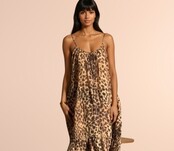 Lange Jurk Honolulu  Leopard