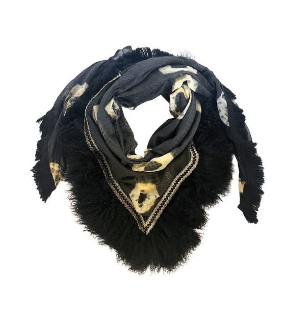 Izuskan  original  scarf  with Tibet    -