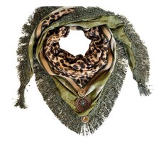 Schal, limitierte Sonderedition, Leopardenmuster
