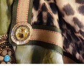 Schal, limitierte Sonderedition, Leopardenmuster