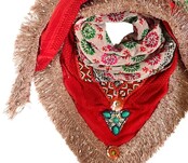 sjaal Limited model Madame de Rosa