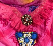 Pañuelo Izuskan modelo Madam de  Rosa