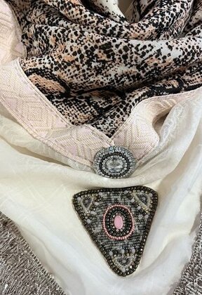 Limited edition sjaal met Snake print